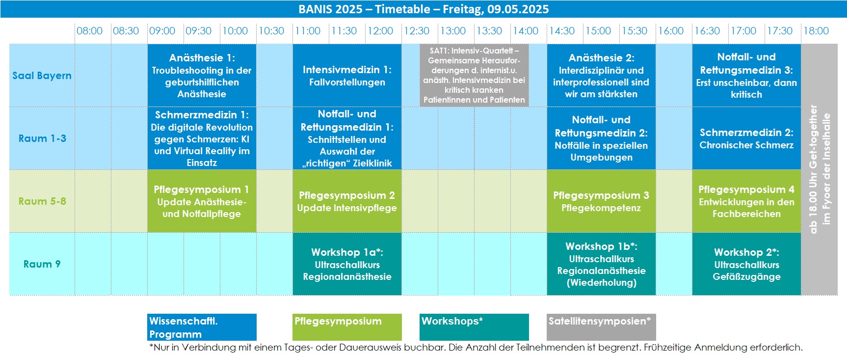 BANIS 2025 Timetable - Freitag