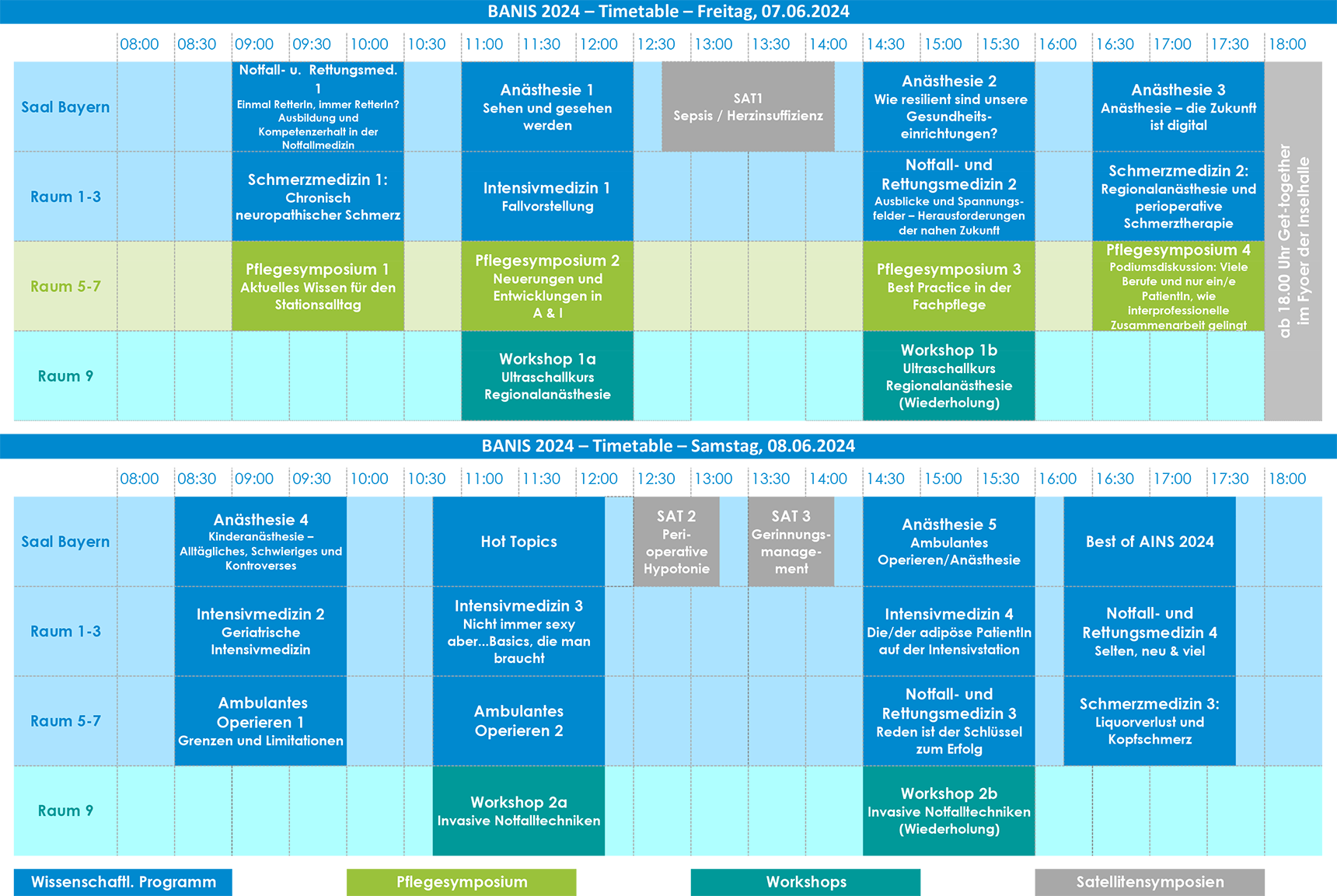 BANIS 2024 Timetable